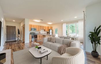 Sleek and modern maple kitchen cabinetry
